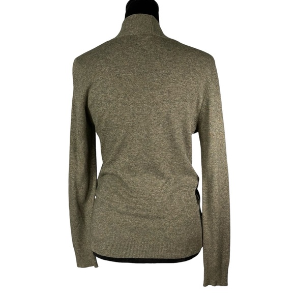 Lauren Ralph Lauren Brown Sweater Cashmere Blend Belt Buckle Crossover V-Neck - Picture 11 of 13